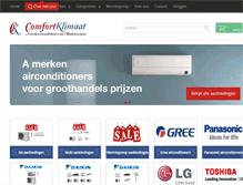 Tablet Screenshot of comfortklimaat.nl